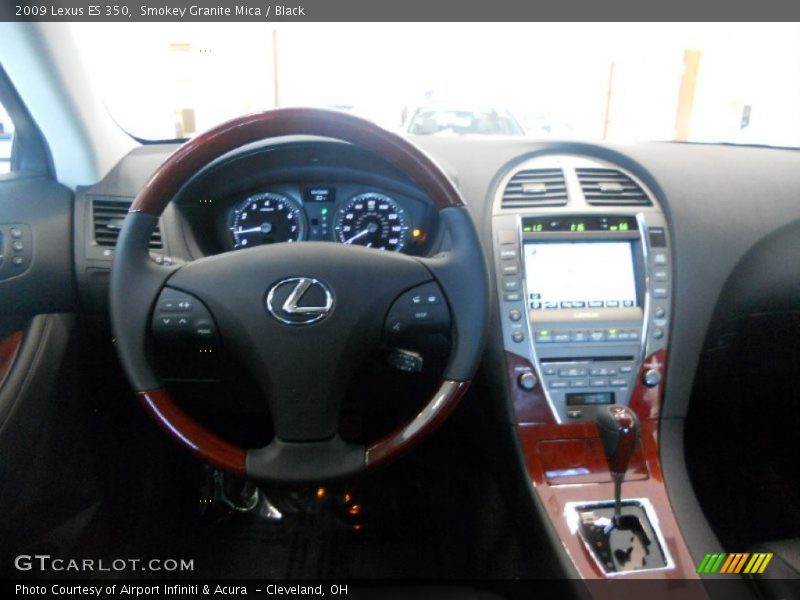Smokey Granite Mica / Black 2009 Lexus ES 350