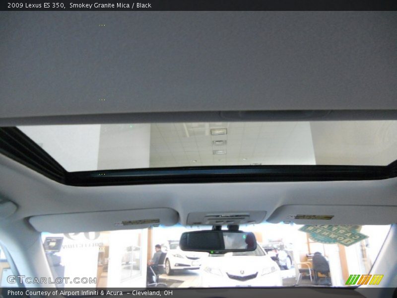 Smokey Granite Mica / Black 2009 Lexus ES 350