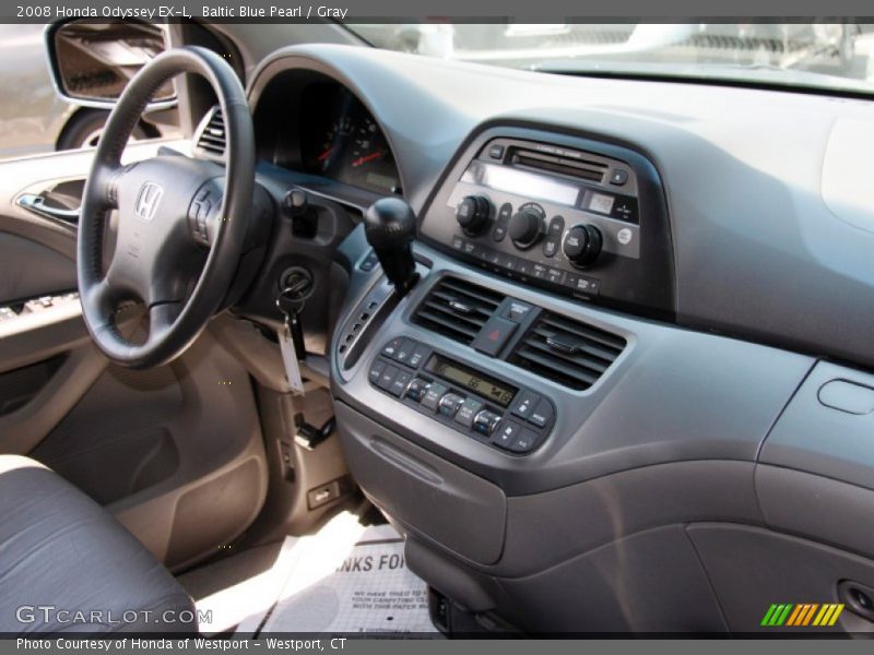 Baltic Blue Pearl / Gray 2008 Honda Odyssey EX-L