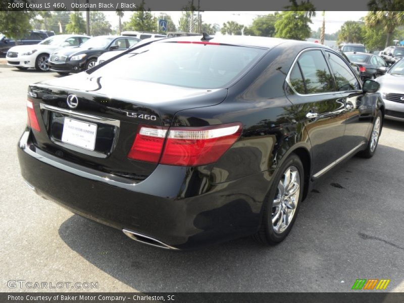 Obsidian Black / Black 2008 Lexus LS 460