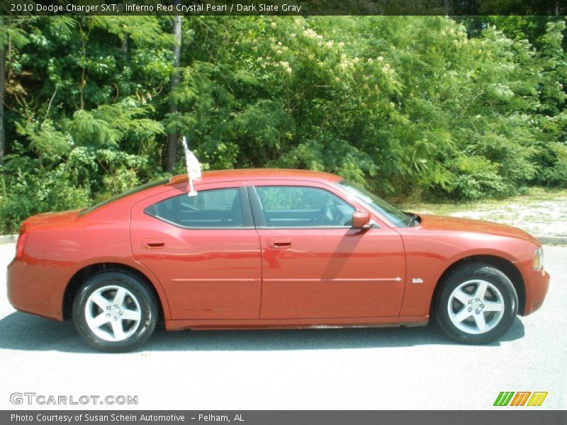 Inferno Red Crystal Pearl / Dark Slate Gray 2010 Dodge Charger SXT