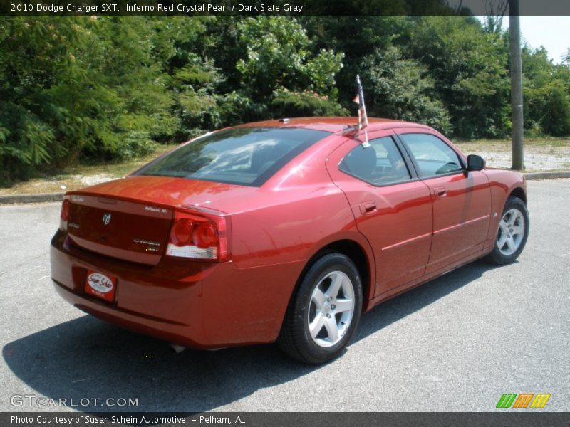 Inferno Red Crystal Pearl / Dark Slate Gray 2010 Dodge Charger SXT