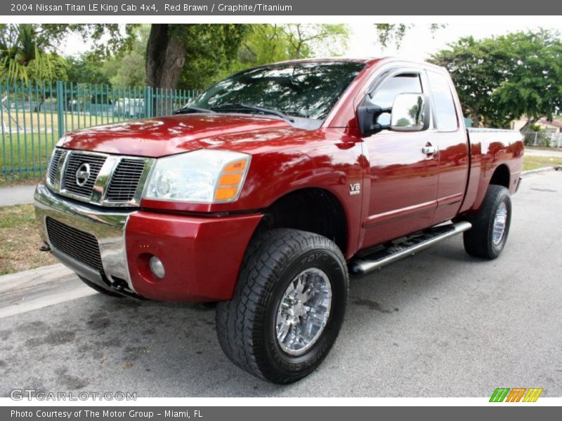 Red Brawn / Graphite/Titanium 2004 Nissan Titan LE King Cab 4x4