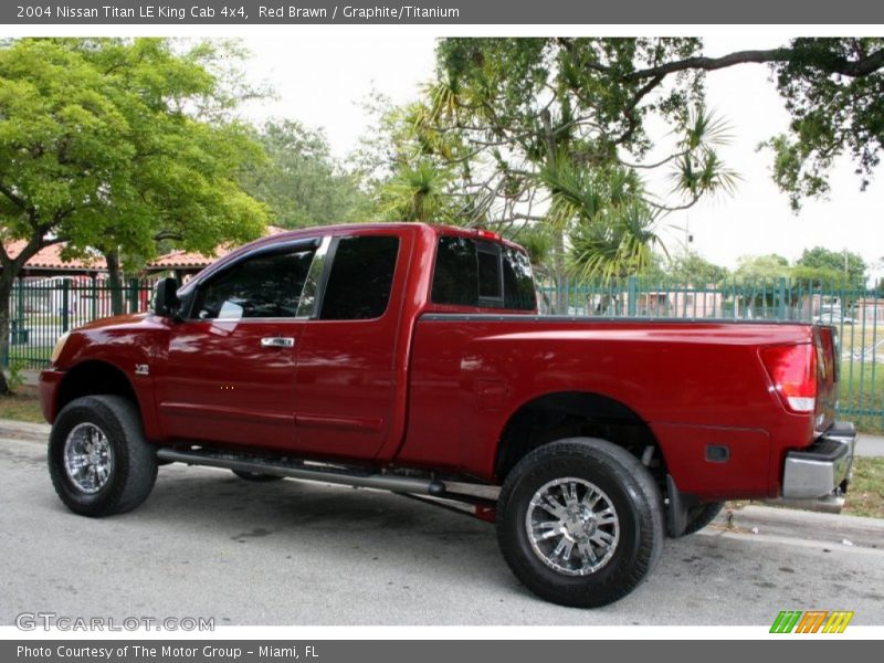 Red Brawn / Graphite/Titanium 2004 Nissan Titan LE King Cab 4x4