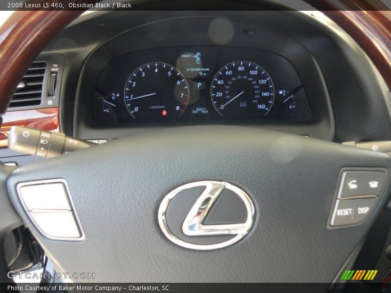 Obsidian Black / Black 2008 Lexus LS 460