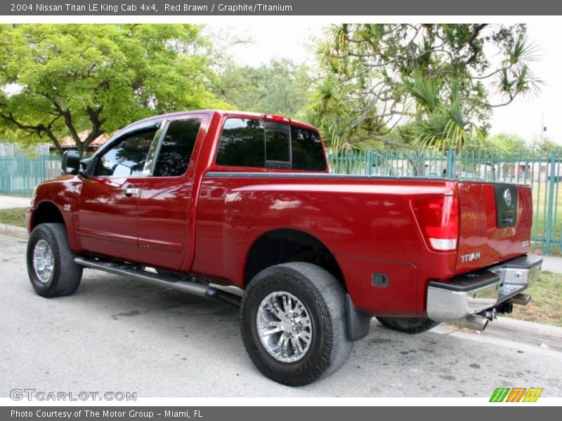 Red Brawn / Graphite/Titanium 2004 Nissan Titan LE King Cab 4x4