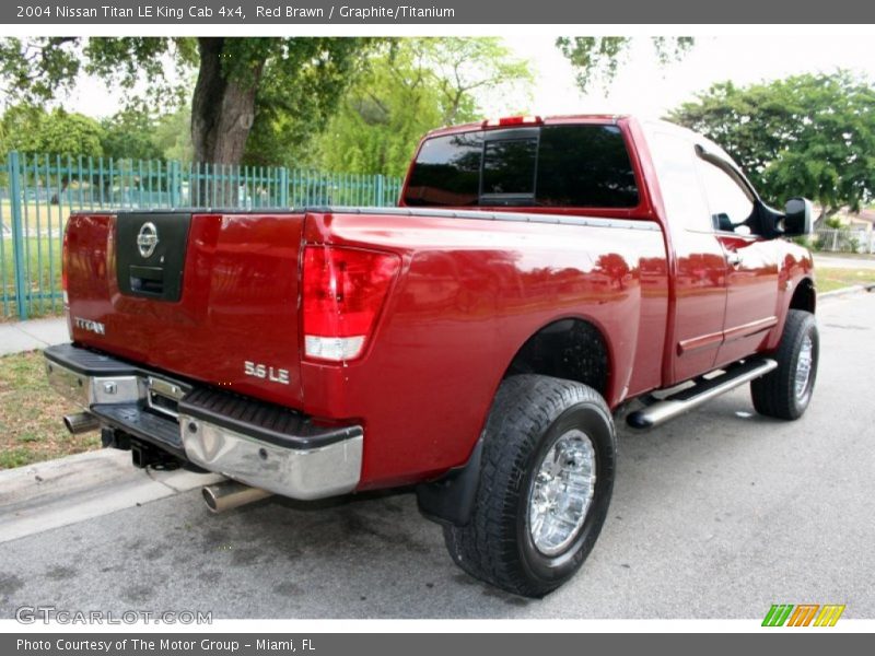 Red Brawn / Graphite/Titanium 2004 Nissan Titan LE King Cab 4x4