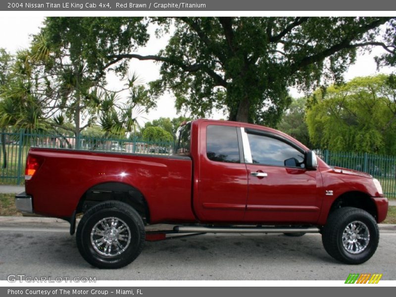 Red Brawn / Graphite/Titanium 2004 Nissan Titan LE King Cab 4x4