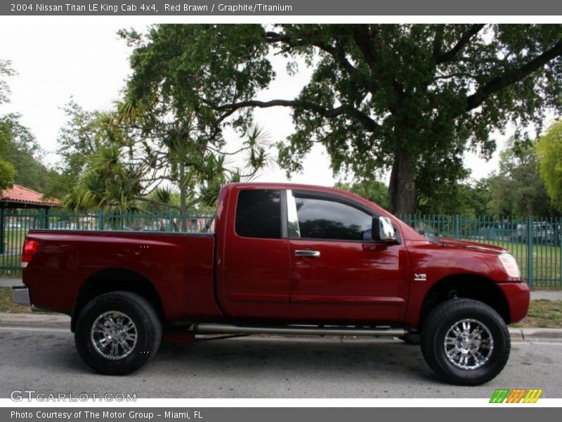 Red Brawn / Graphite/Titanium 2004 Nissan Titan LE King Cab 4x4
