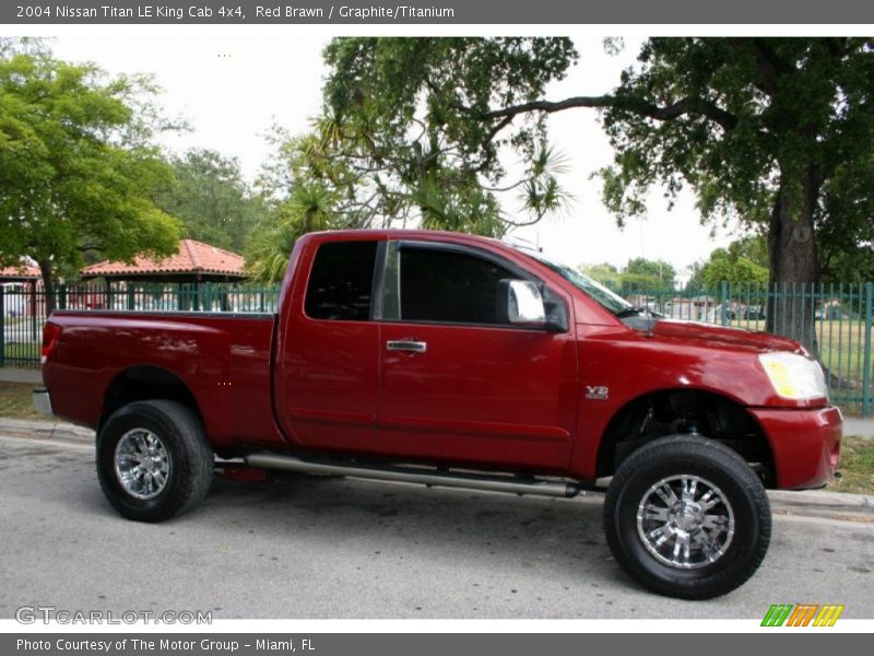 Red Brawn / Graphite/Titanium 2004 Nissan Titan LE King Cab 4x4