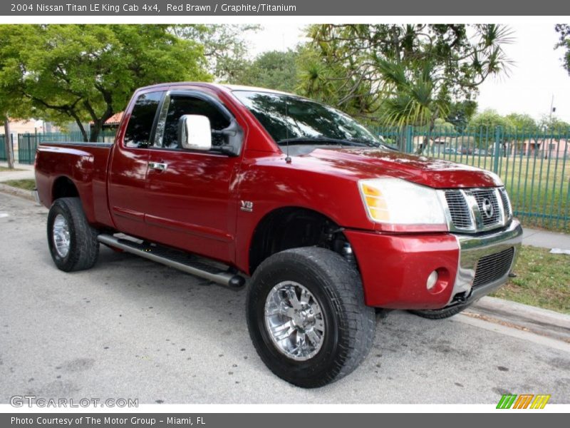 Red Brawn / Graphite/Titanium 2004 Nissan Titan LE King Cab 4x4