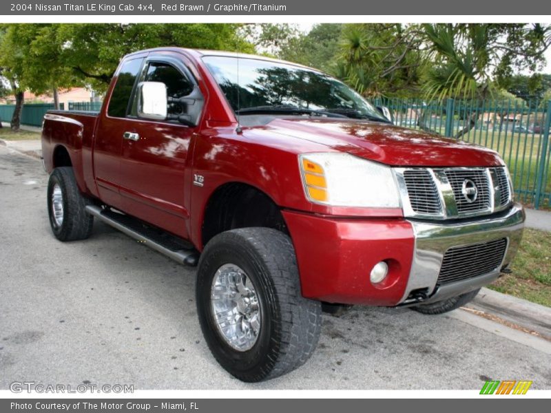 Red Brawn / Graphite/Titanium 2004 Nissan Titan LE King Cab 4x4