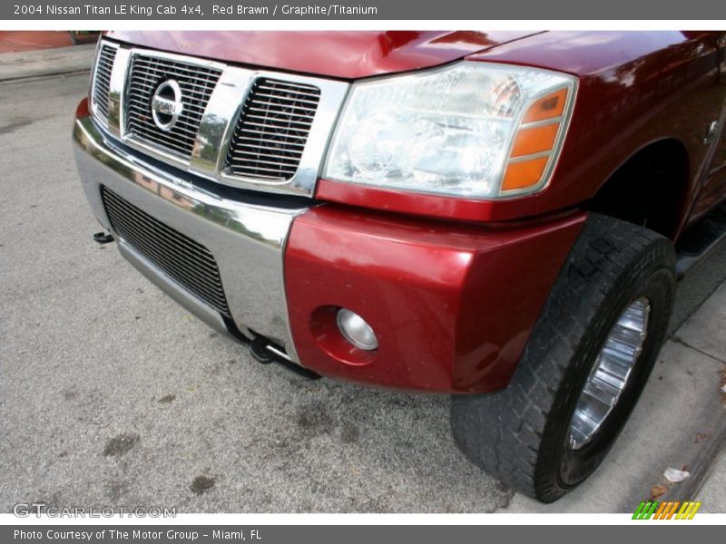 Red Brawn / Graphite/Titanium 2004 Nissan Titan LE King Cab 4x4