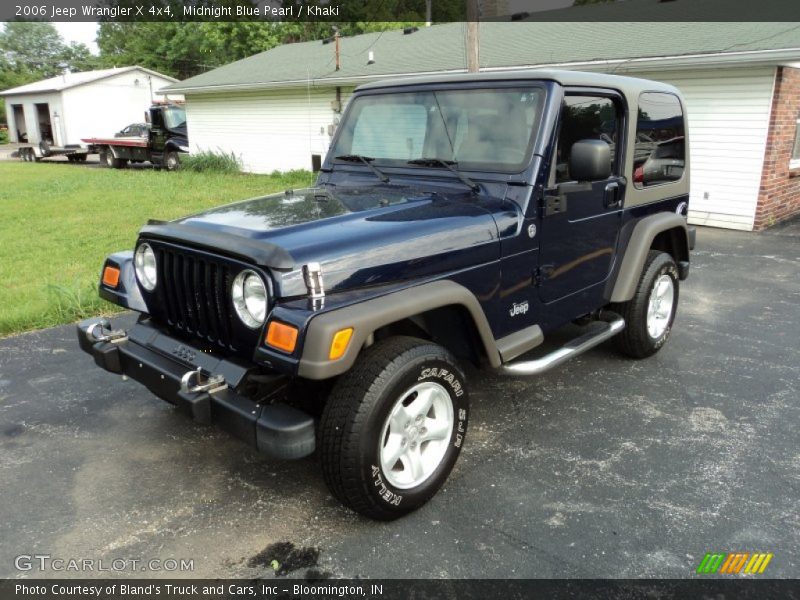 Midnight Blue Pearl / Khaki 2006 Jeep Wrangler X 4x4