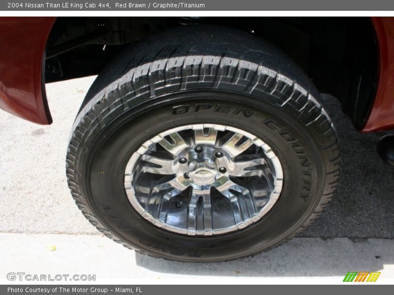 Red Brawn / Graphite/Titanium 2004 Nissan Titan LE King Cab 4x4