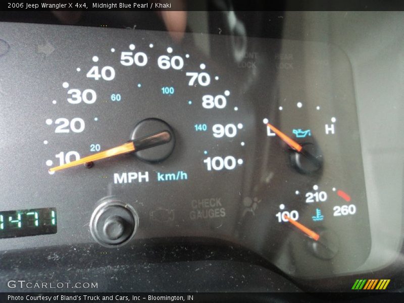 Midnight Blue Pearl / Khaki 2006 Jeep Wrangler X 4x4