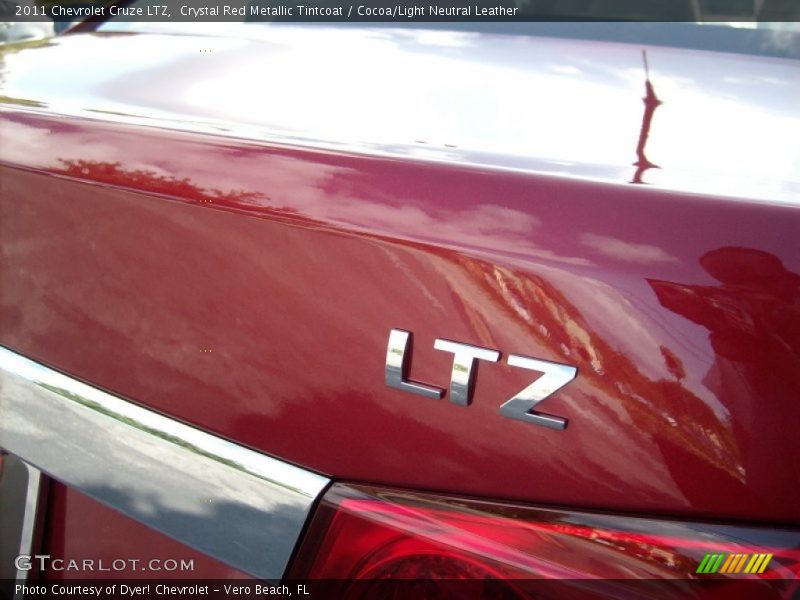 Crystal Red Metallic Tintcoat / Cocoa/Light Neutral Leather 2011 Chevrolet Cruze LTZ