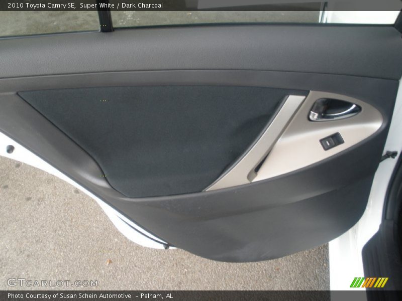 Super White / Dark Charcoal 2010 Toyota Camry SE