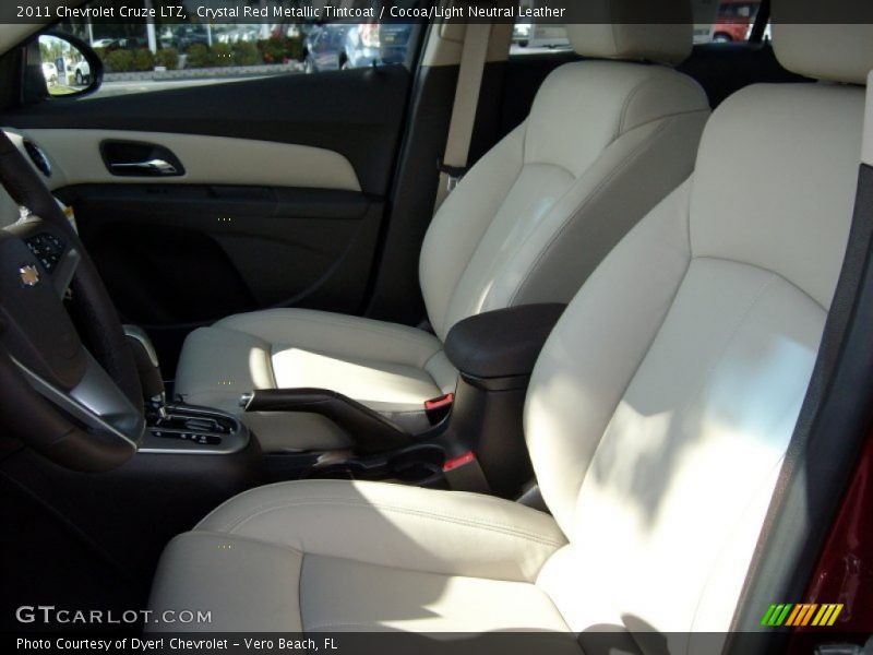 Crystal Red Metallic Tintcoat / Cocoa/Light Neutral Leather 2011 Chevrolet Cruze LTZ