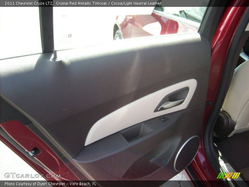 Crystal Red Metallic Tintcoat / Cocoa/Light Neutral Leather 2011 Chevrolet Cruze LTZ