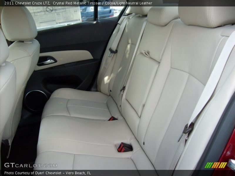 Crystal Red Metallic Tintcoat / Cocoa/Light Neutral Leather 2011 Chevrolet Cruze LTZ