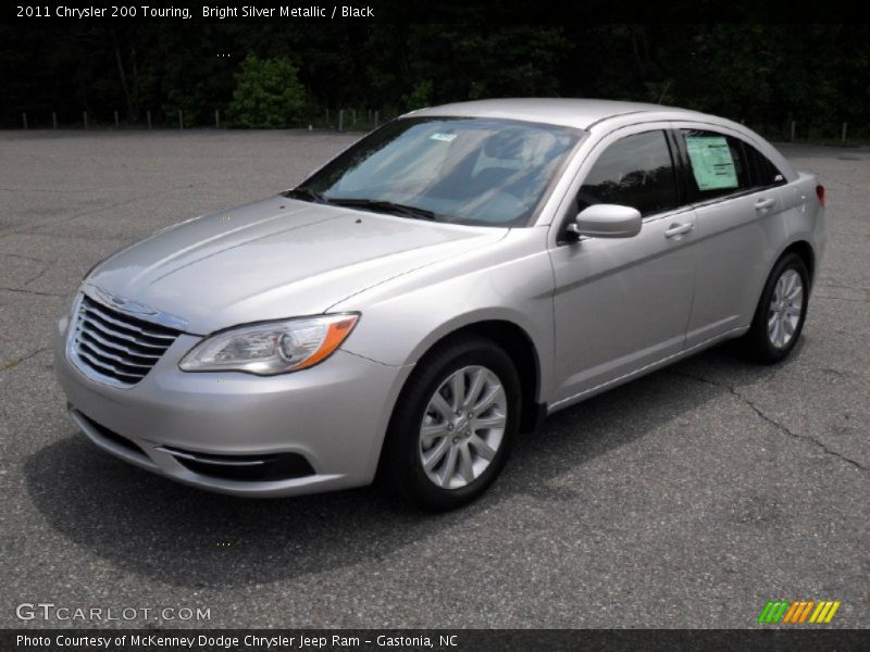 Bright Silver Metallic / Black 2011 Chrysler 200 Touring