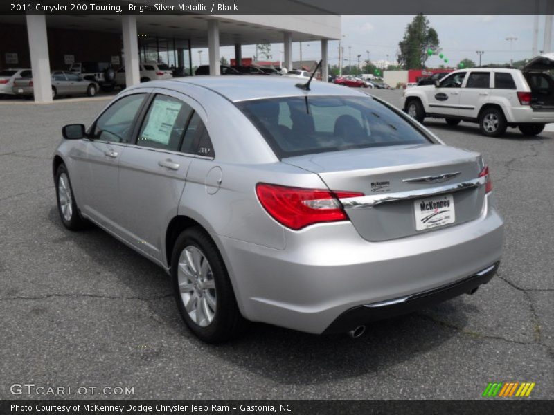 Bright Silver Metallic / Black 2011 Chrysler 200 Touring