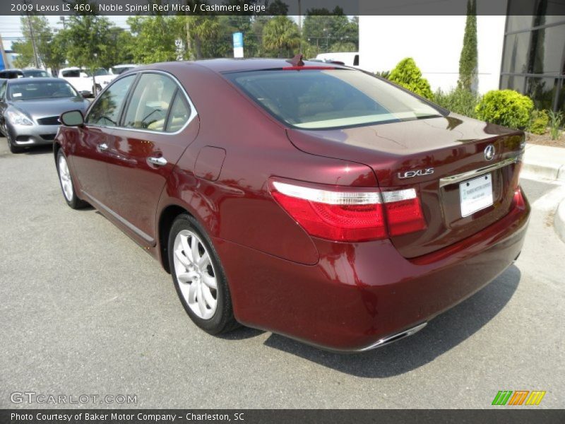Noble Spinel Red Mica / Cashmere Beige 2009 Lexus LS 460