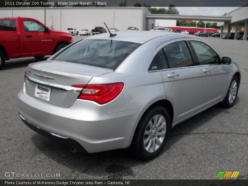 Bright Silver Metallic / Black 2011 Chrysler 200 Touring