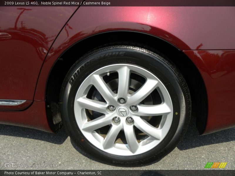 Noble Spinel Red Mica / Cashmere Beige 2009 Lexus LS 460