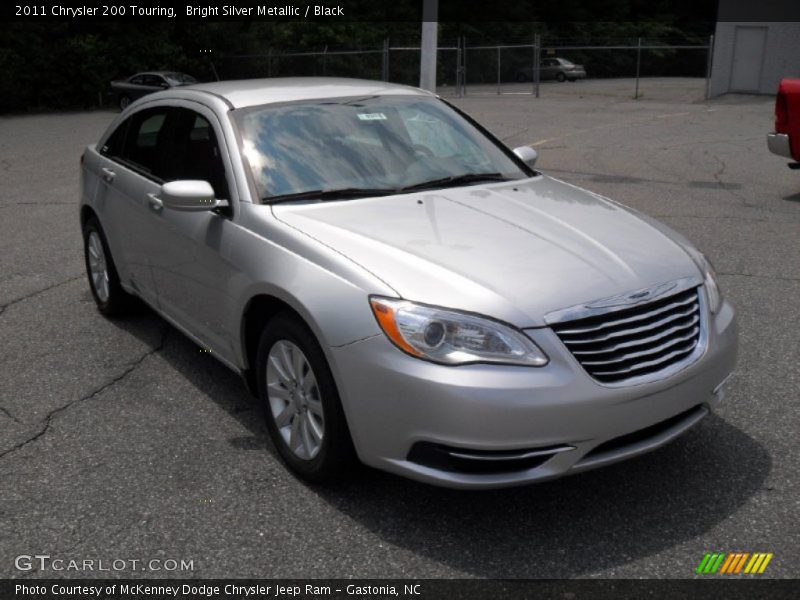 Bright Silver Metallic / Black 2011 Chrysler 200 Touring