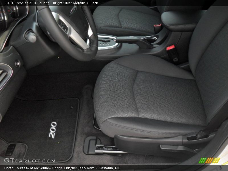 Bright Silver Metallic / Black 2011 Chrysler 200 Touring
