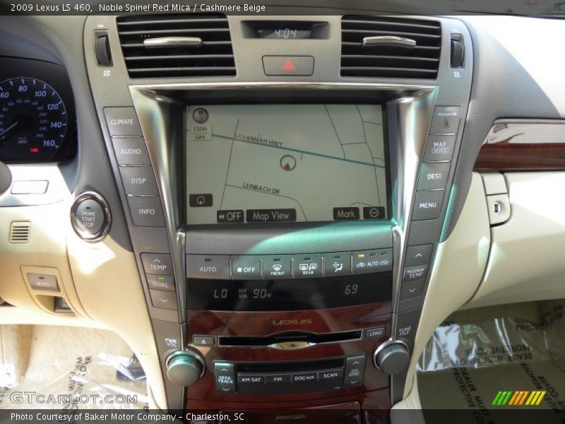 Noble Spinel Red Mica / Cashmere Beige 2009 Lexus LS 460