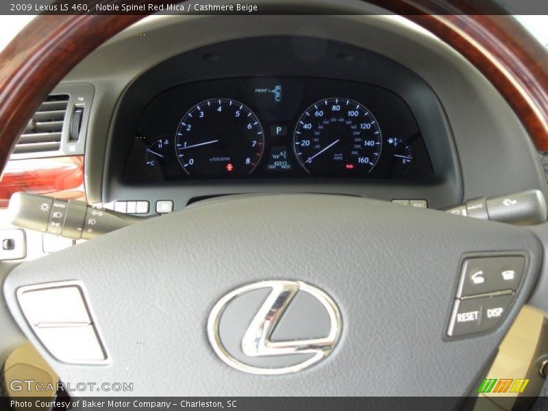 Noble Spinel Red Mica / Cashmere Beige 2009 Lexus LS 460
