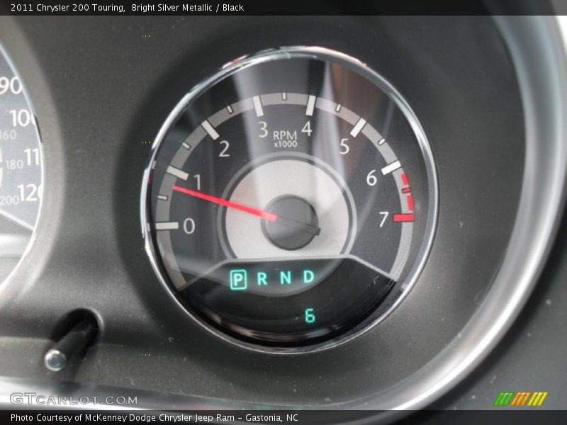 Bright Silver Metallic / Black 2011 Chrysler 200 Touring