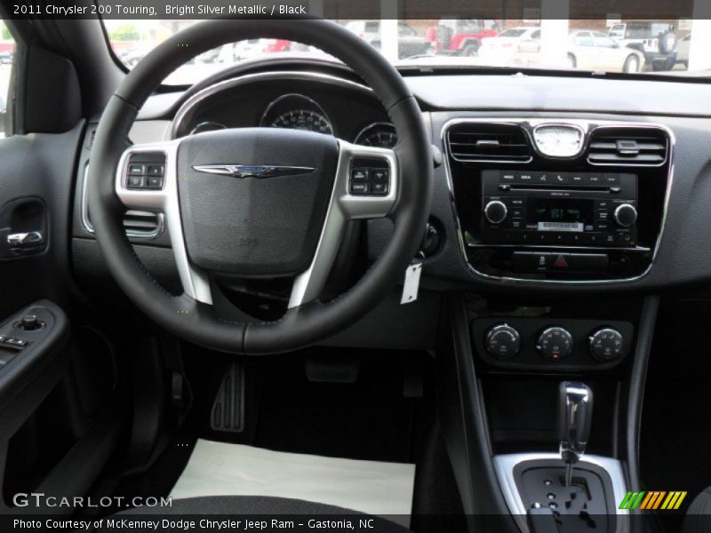 Bright Silver Metallic / Black 2011 Chrysler 200 Touring