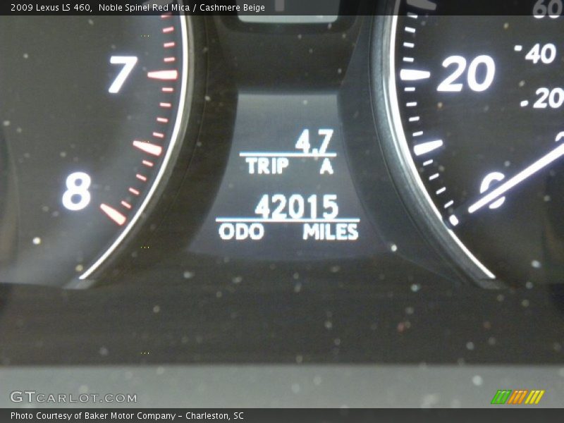 Noble Spinel Red Mica / Cashmere Beige 2009 Lexus LS 460