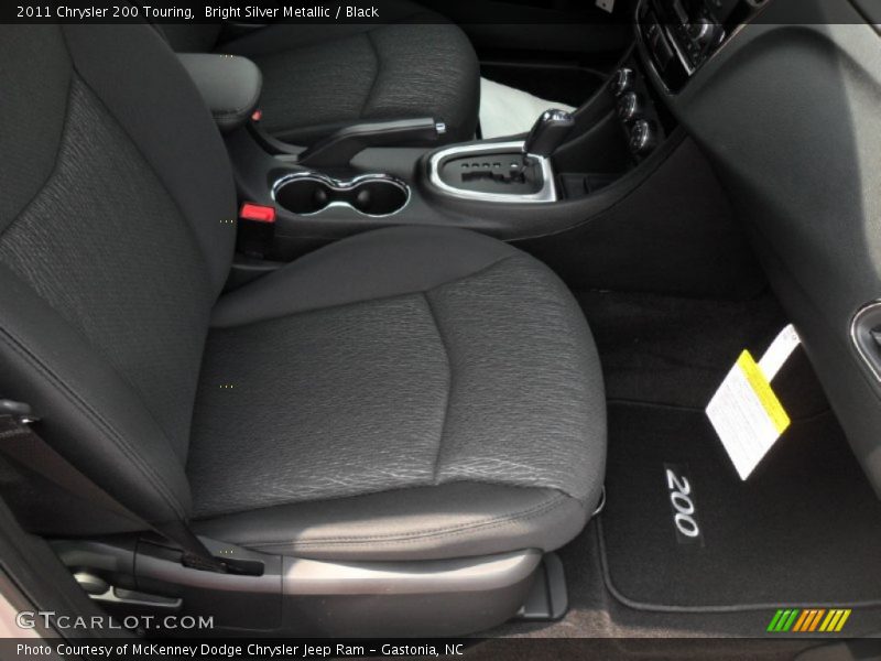 Bright Silver Metallic / Black 2011 Chrysler 200 Touring