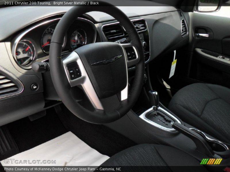 Bright Silver Metallic / Black 2011 Chrysler 200 Touring