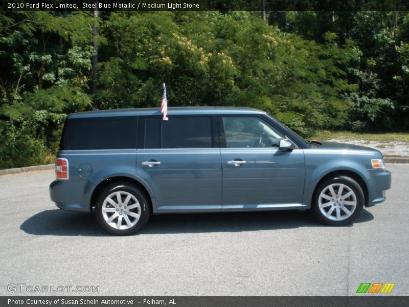 Steel Blue Metallic / Medium Light Stone 2010 Ford Flex Limited