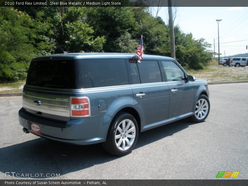 Steel Blue Metallic / Medium Light Stone 2010 Ford Flex Limited