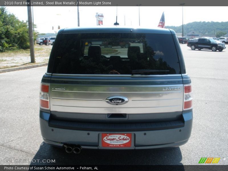 Steel Blue Metallic / Medium Light Stone 2010 Ford Flex Limited