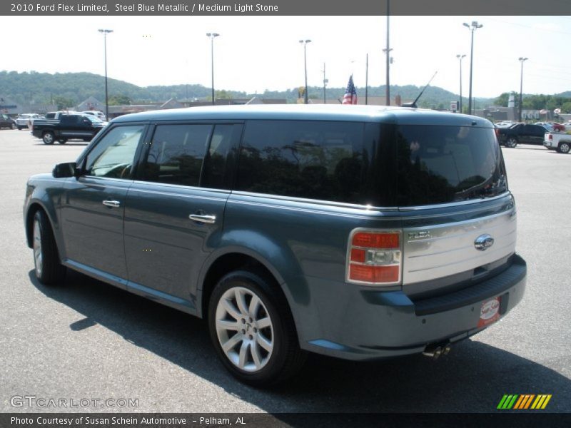 Steel Blue Metallic / Medium Light Stone 2010 Ford Flex Limited