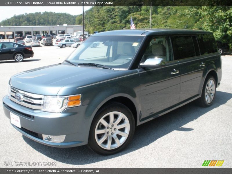 Steel Blue Metallic / Medium Light Stone 2010 Ford Flex Limited