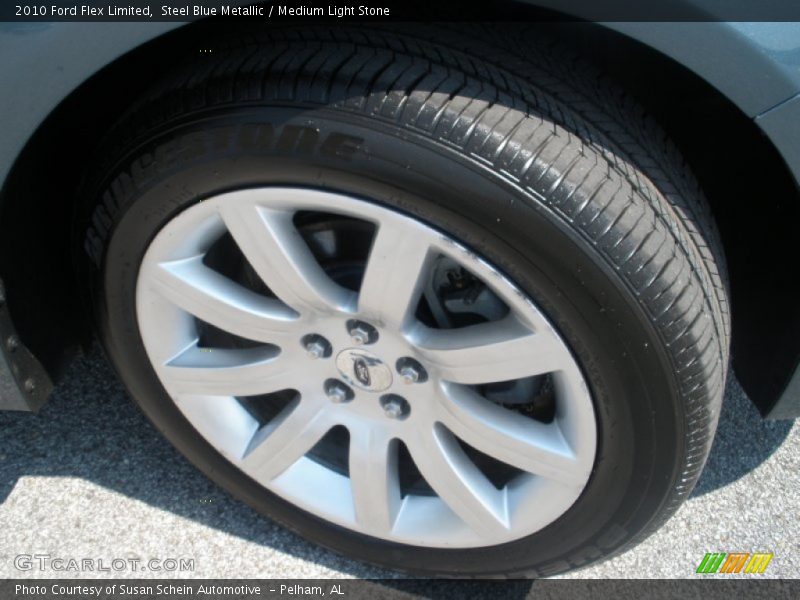 Steel Blue Metallic / Medium Light Stone 2010 Ford Flex Limited