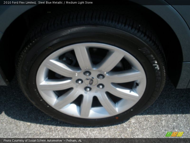 Steel Blue Metallic / Medium Light Stone 2010 Ford Flex Limited