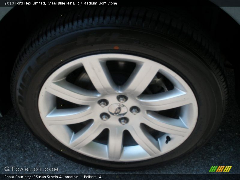 Steel Blue Metallic / Medium Light Stone 2010 Ford Flex Limited