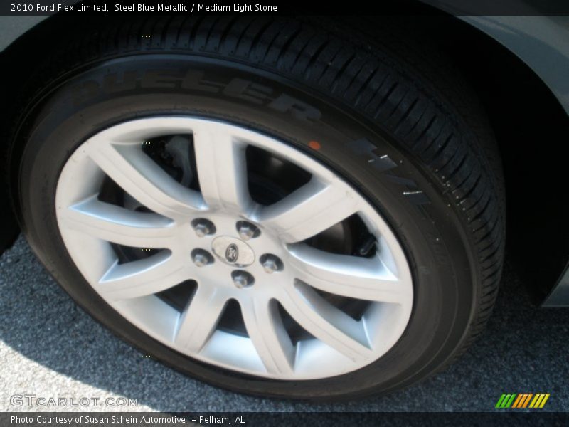 Steel Blue Metallic / Medium Light Stone 2010 Ford Flex Limited