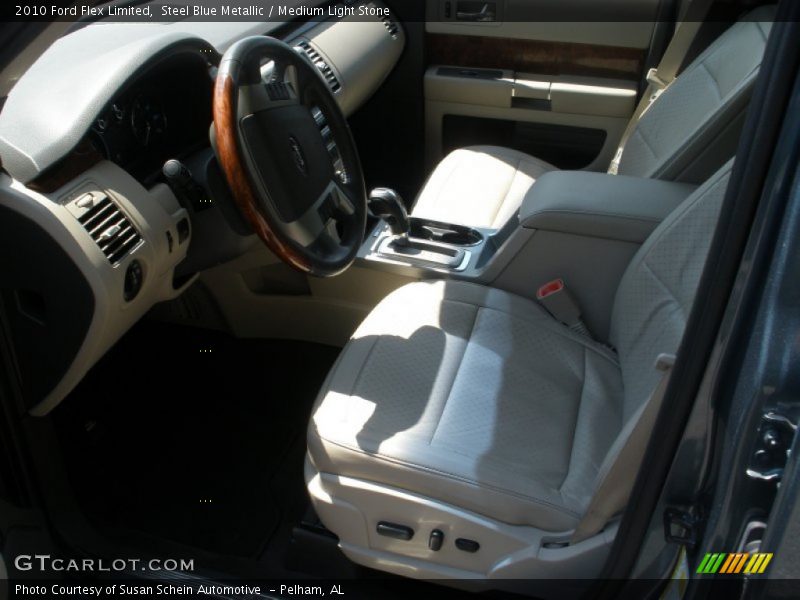 Steel Blue Metallic / Medium Light Stone 2010 Ford Flex Limited