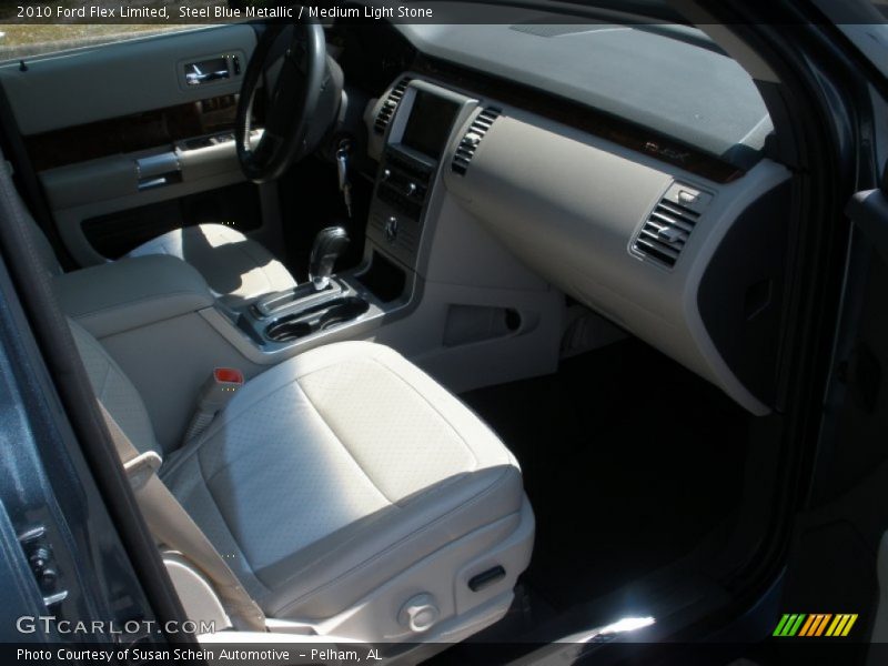 Steel Blue Metallic / Medium Light Stone 2010 Ford Flex Limited